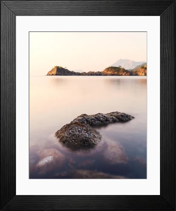 Framed Print : Amazing Mediterranean seascape in Turkey. Landscape photography Framed Print : Amazing Mediterranean seascape in Turkey. Landscape photography