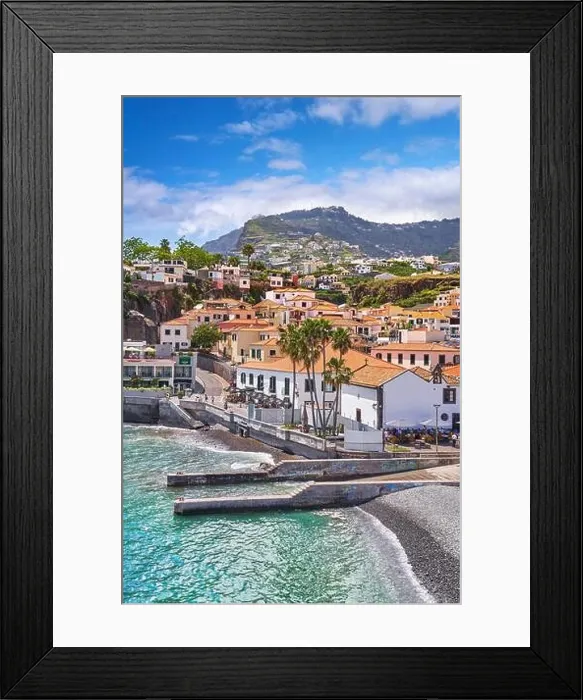 Framed Print : Fishing village Camara de Lobos, Madeira Island, Portugal Framed Print : Fishing village Camara de Lobos, Madeira Island, Portugal