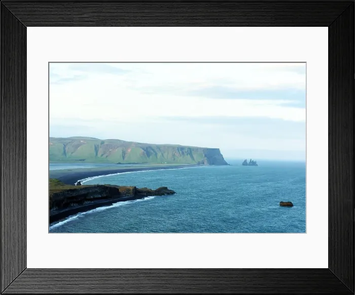 Framed Print : Incredible view of the Black beach Framed Print : Incredible view of the Black beach