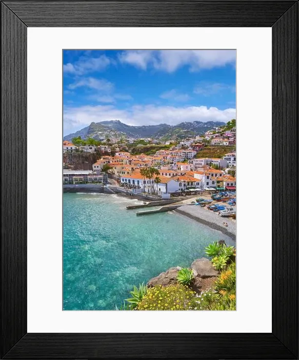 Framed Print : Fishing village Camara de Lobos, Madeira Island, Portugal Framed Print : Fishing village Camara de Lobos, Madeira Island, Portugal