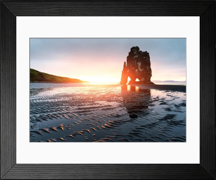 Framed Print : Basalt stack Hvitserkur Framed Print : Basalt stack Hvitserkur