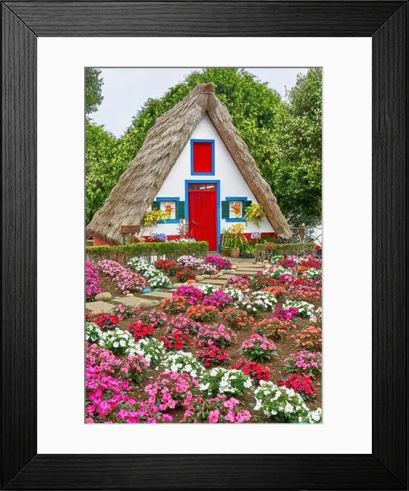Framed Print : Traditional home palheiros, Santana, Madeira Island, Portugal Framed Print : Traditional home palheiros, Santana, Madeira Island, Portugal