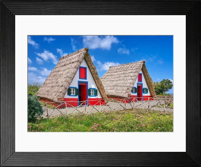 Framed Print : Traditional home palheiros, Santana, Madeira Island, Portugal Framed Print : Traditional home palheiros, Santana, Madeira Island, Portugal