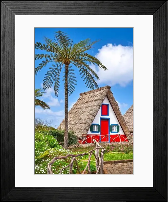 Framed Print : Traditional home palheiros, Santana, Madeira Island, Portugal Framed Print : Traditional home palheiros, Santana, Madeira Island, Portugal