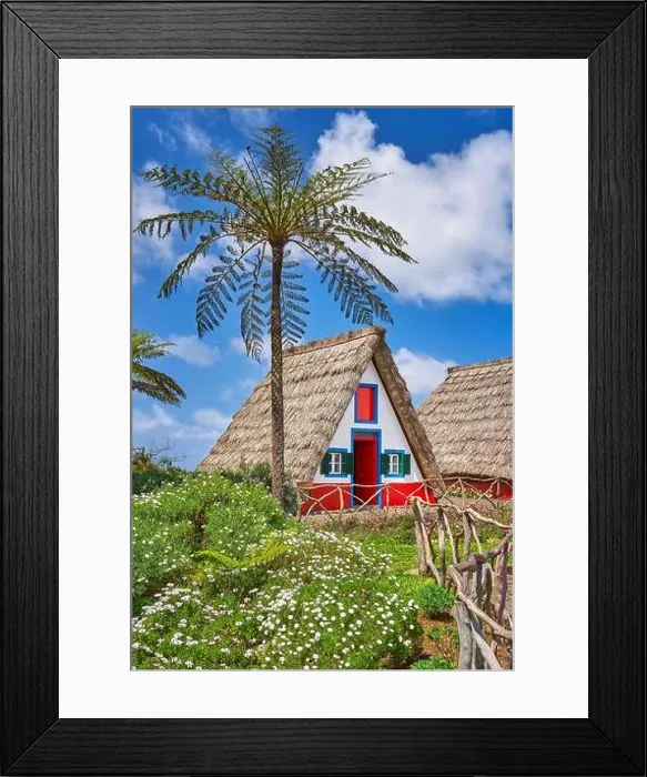 Framed Print : Traditional home palheiros, Santana, Madeira Island, Portugal Framed Print : Traditional home palheiros, Santana, Madeira Island, Portugal