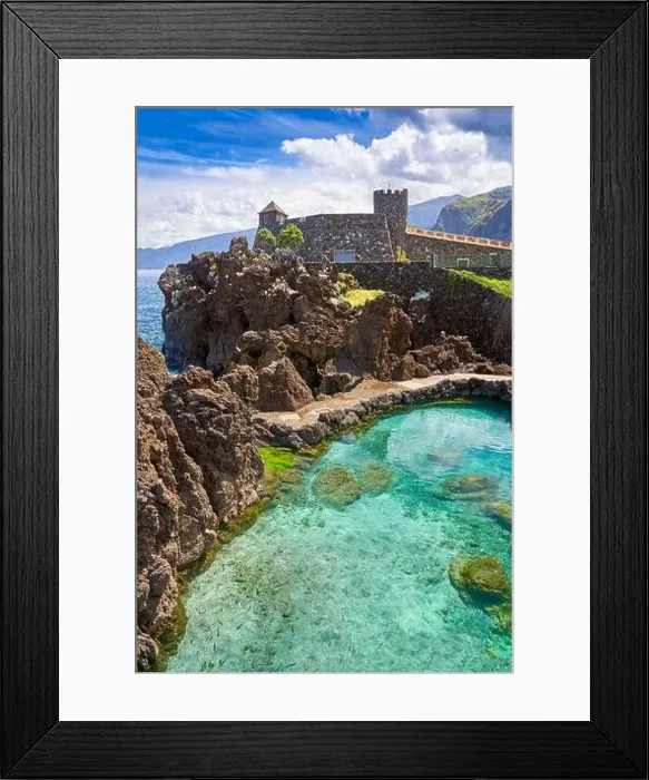 Framed Print : Sea pools, Porto Moniz, North Coast of Madeira Island, Portugal Framed Print : Sea pools, Porto Moniz, North Coast of Madeira Island, Portugal