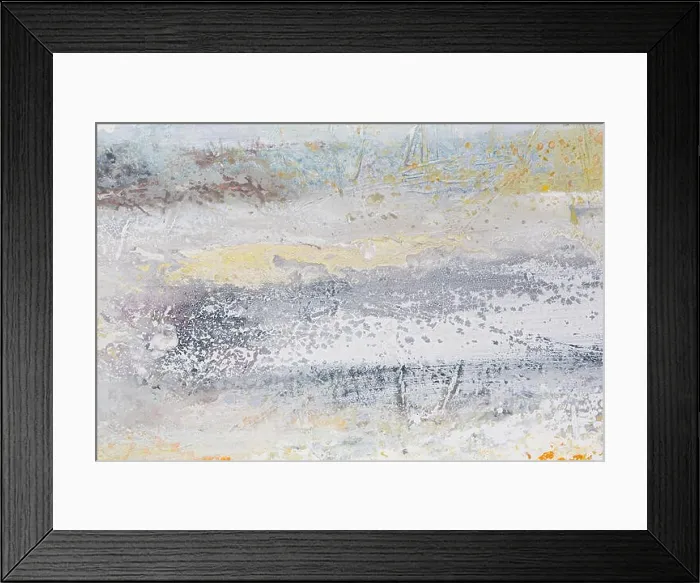 Framed Print : Abstract painting. Grey line, sky. Oil drowing Framed Print : Abstract painting. Grey line, sky. Oil drowing