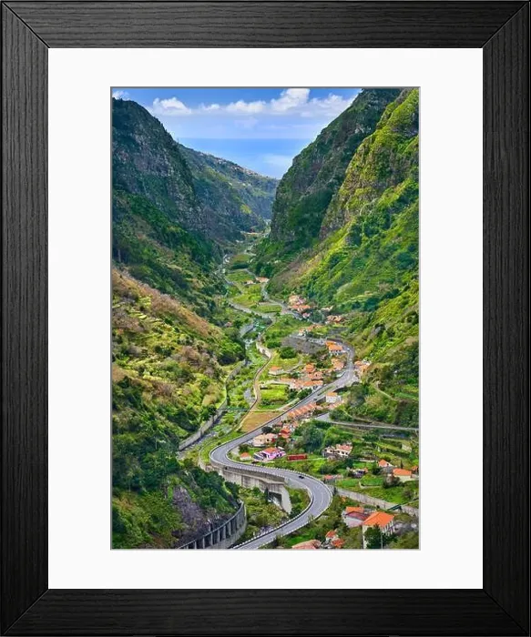 Framed Print : Road to Sao Vincente, Madeira Island, Portugal Framed Print : Road to Sao Vincente, Madeira Island, Portugal