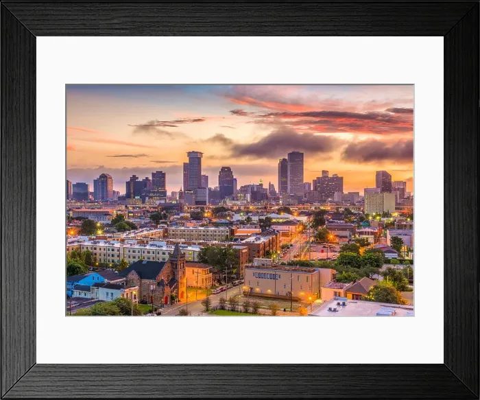 Framed Print : New Orleans, Louisiana, USA skyline Framed Print : New Orleans, Louisiana, USA skyline