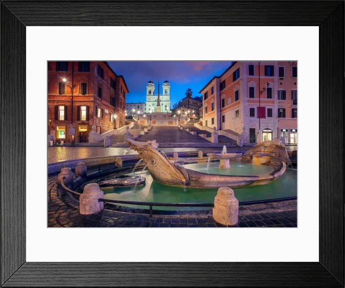 Framed Print : Rome. Cityscape image of Spanish Steps in Rome, Italy during sunrise Framed Print : Rome. Cityscape image of Spanish Steps in Rome, Italy during sunrise