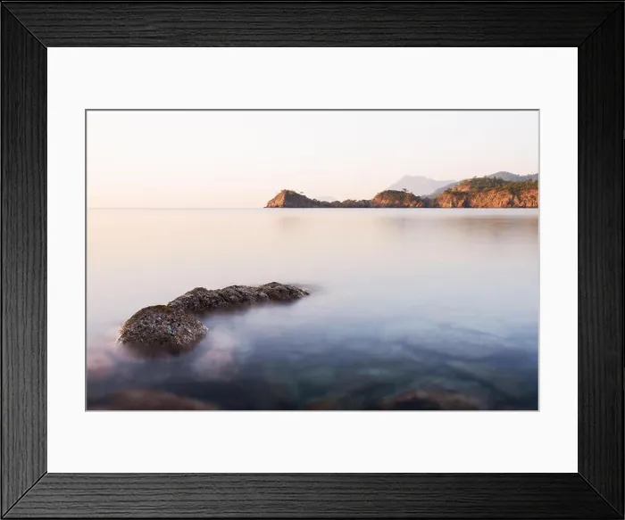 Framed Print : Amazing Mediterranean seascape in Turkey. Landscape photography Framed Print : Amazing Mediterranean seascape in Turkey. Landscape photography