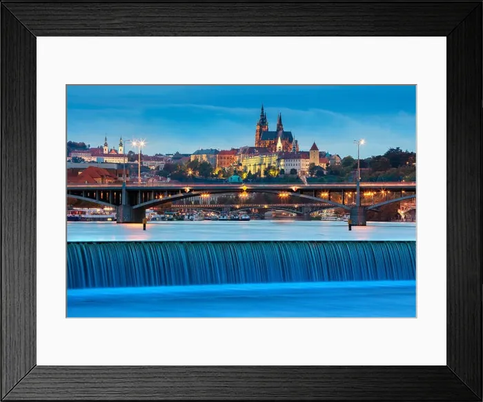 Framed Print : Prague. Image of Prague, capital city of Czech Republic, during twilight blue hour Framed Print : Prague. Image of Prague, capital city of Czech Republic, during twilight blue hour