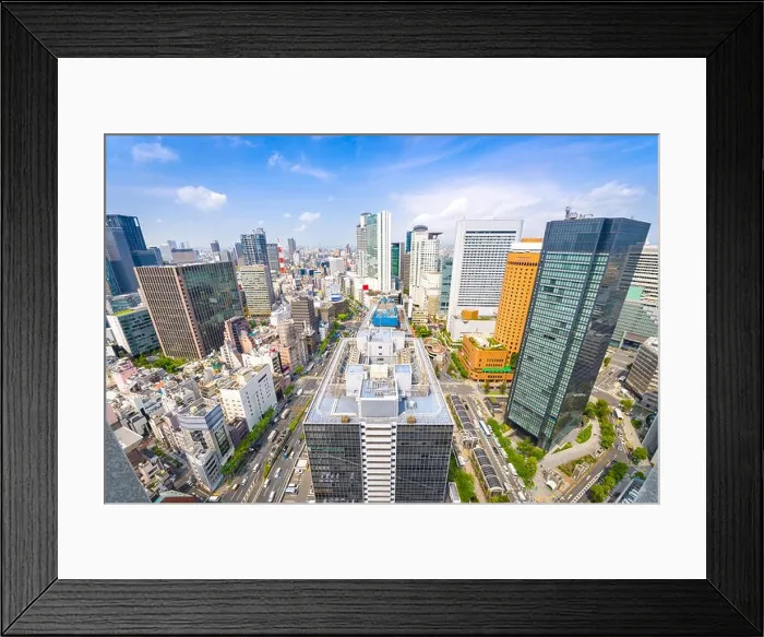 Framed Print : Osaka, Japan Umeda district cityscape Framed Print : Osaka, Japan Umeda district cityscape