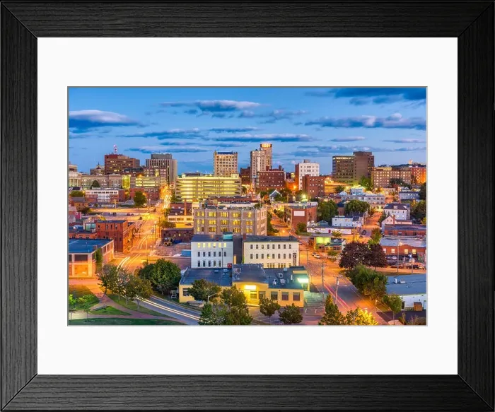 Framed Print : Portland, Maine, USA downtown cityscape Framed Print : Portland, Maine, USA downtown cityscape