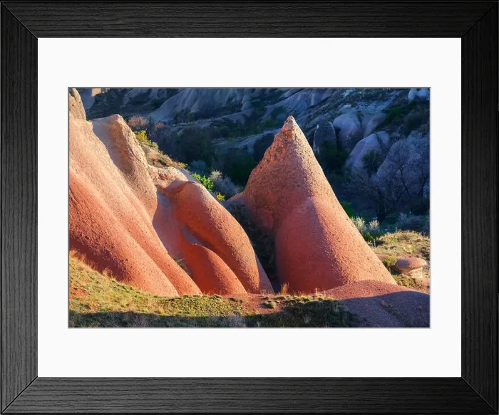Framed Print : Amazing hills in Cappadocia mountains, Turkey. Landscape photography Framed Print : Amazing hills in Cappadocia mountains, Turkey. Landscape photography