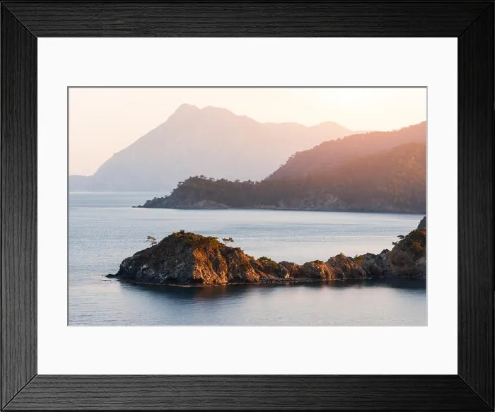 Framed Print : Amazing Mediterranean seascape in Turkey. Landscape photography Framed Print : Amazing Mediterranean seascape in Turkey. Landscape photography