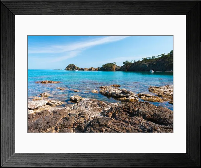 Framed Print : Amazing Mediterranean seascape in Turkey. Landscape photography Framed Print : Amazing Mediterranean seascape in Turkey. Landscape photography