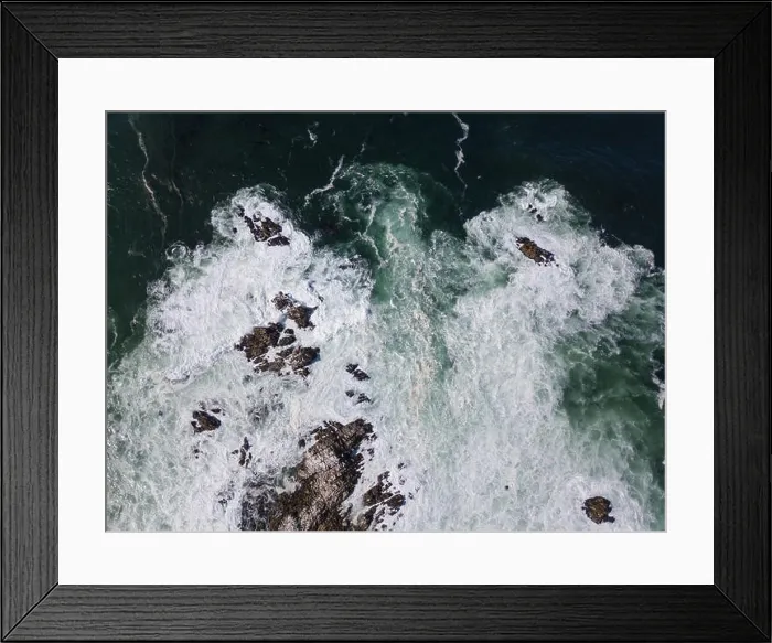 Framed Print : Powerful swells from the Pacific Ocean wash against the rocky coastline of the Monterey peninsula in California Framed Print : Powerful swells from the Pacific Ocean wash against the rocky coastline of the Monterey peninsula in California