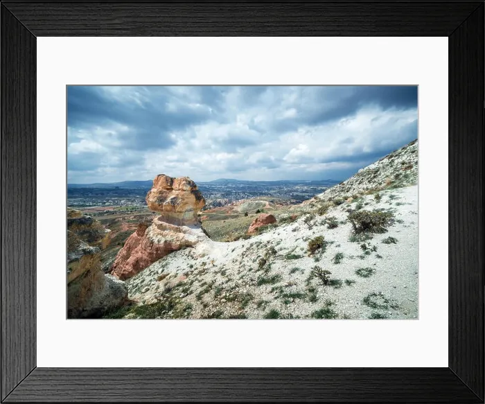 Framed Print : Amazing sunrise in Cappadocia mountains, Turkey. Travel landscape photography Framed Print : Amazing sunrise in Cappadocia mountains, Turkey. Travel landscape photography