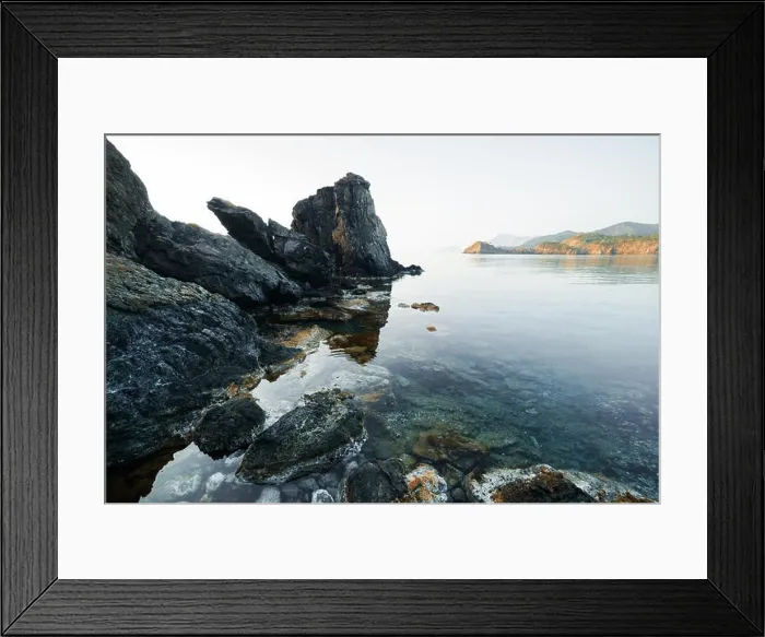 Framed Print : Amazing Mediterranean seascape in Turkey. Landscape photography Framed Print : Amazing Mediterranean seascape in Turkey. Landscape photography