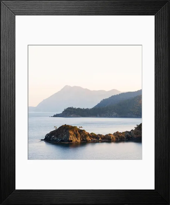Framed Print : Amazing Mediterranean seascape in Turkey. Landscape photography Framed Print : Amazing Mediterranean seascape in Turkey. Landscape photography