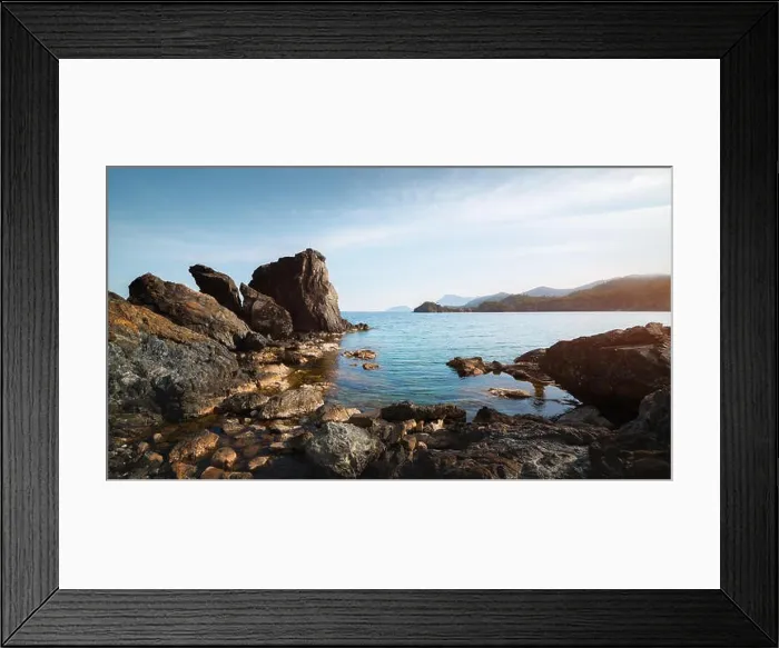 Framed Print : Amazing Mediterranean seascape in Turkey. Landscape photography Framed Print : Amazing Mediterranean seascape in Turkey. Landscape photography