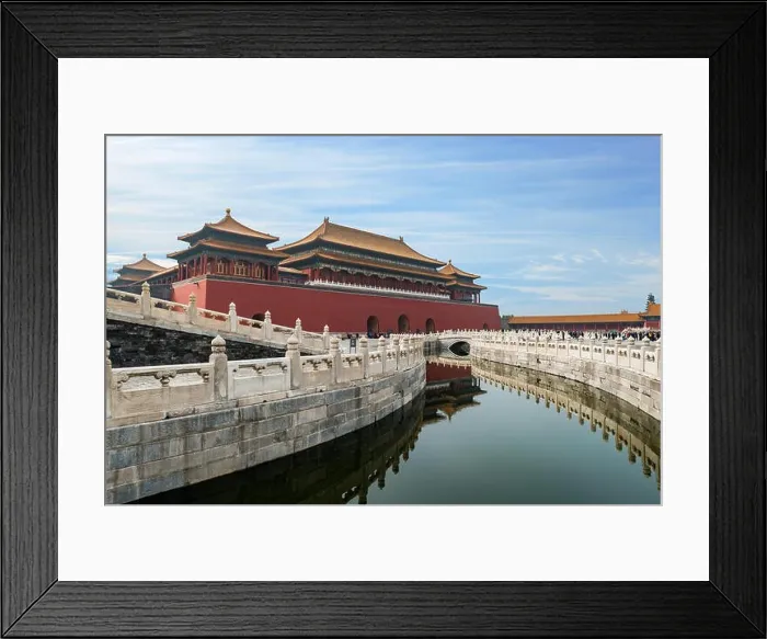 Framed Print : Beijing ancient royal palaces of the Forbidden City in Beijing, China Framed Print : Beijing ancient royal palaces of the Forbidden City in Beijing, China