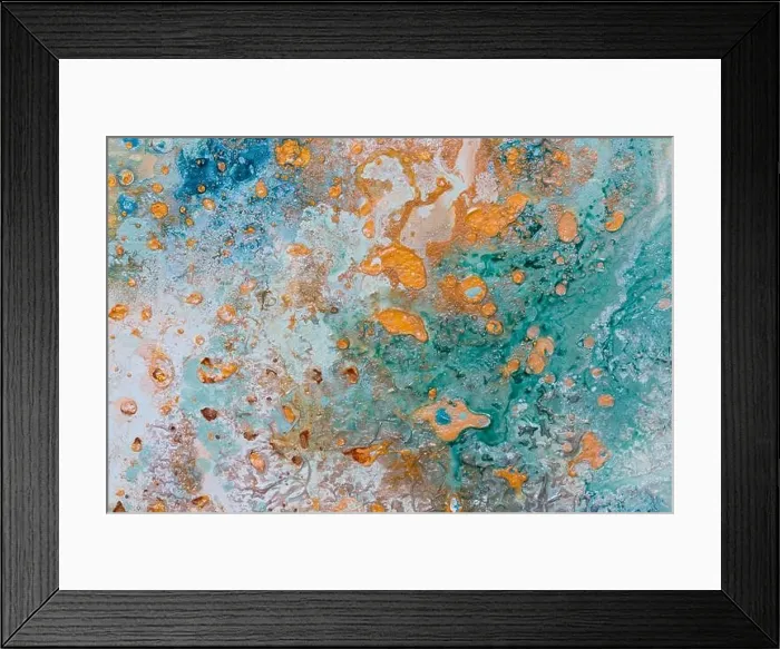Framed Print : Abstract painting. All hand painted and original works Framed Print : Abstract painting. All hand painted and original works
