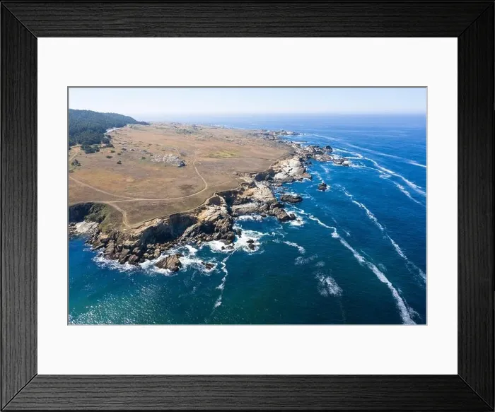 Framed Print : The Pacific Ocean washes along the rugged shoreline of Northern California on a calm day. This is one of the most beautiful areas of the United Framed Print : The Pacific Ocean washes along the rugged shoreline of Northern California on a calm day. This is one of the most beautiful areas of the United