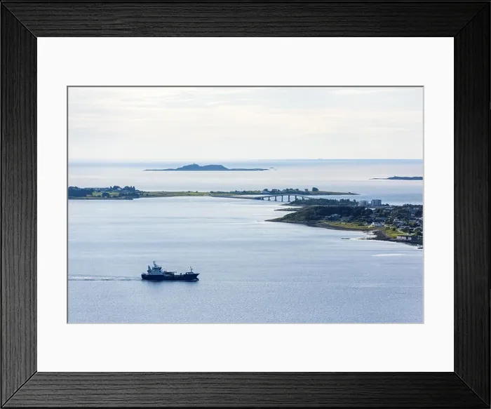 Framed Print : Colorful sunset in Alesund port town Framed Print : Colorful sunset in Alesund port town