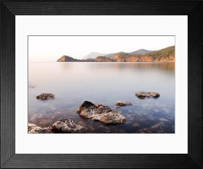 Framed Print : Amazing Mediterranean seascape in Turkey. Landscape photography Framed Print : Amazing Mediterranean seascape in Turkey. Landscape photography