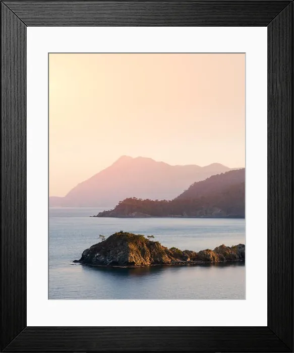 Framed Print : Amazing Mediterranean seascape in Turkey. Landscape photography Framed Print : Amazing Mediterranean seascape in Turkey. Landscape photography