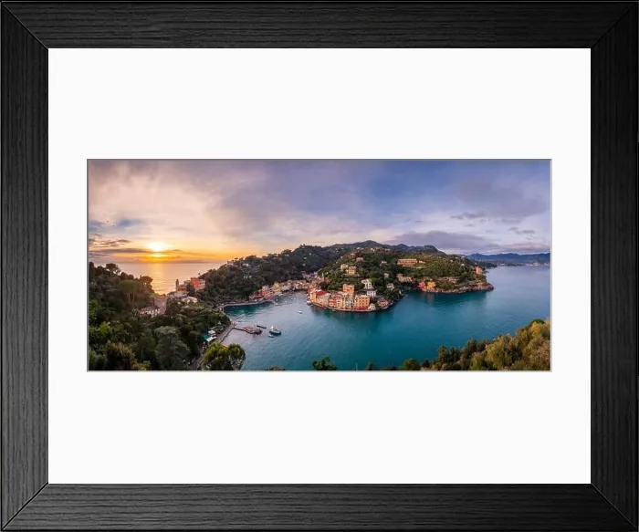 Framed Print : Portofino, Italy fishing village and commune in the Metropolitan City of Genova at dusk Framed Print : Portofino, Italy fishing village and commune in the Metropolitan City of Genova at dusk