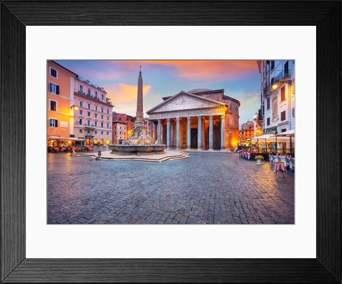 Framed Print : Pantheon, Rome. Cityscape image of Rome with Pantheon during beautiful sunrise Framed Print : Pantheon, Rome. Cityscape image of Rome with Pantheon during beautiful sunrise
