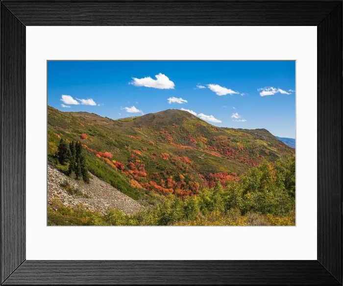 Framed Print : Park City, Utah, USA scenic landscape in Wasatch Back during autumn Framed Print : Park City, Utah, USA scenic landscape in Wasatch Back during autumn