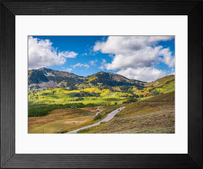 Framed Print : Park City, Utah, USA scenic landscape in Wasatch Back during autumn Framed Print : Park City, Utah, USA scenic landscape in Wasatch Back during autumn