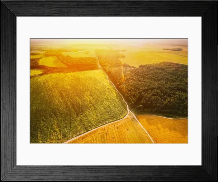 Framed Print : Aerial View Of summer Hay Rolls Straw Field and forest Landscape. Haystacks, Hay Rolls. Harvest Season. Elevated View. sunbeam sunlight sunshine Framed Print : Aerial View Of summer Hay Rolls Straw Field and forest Landscape. Haystacks, Hay Rolls. Harvest Season. Elevated View. sunbeam sunlight sunshine