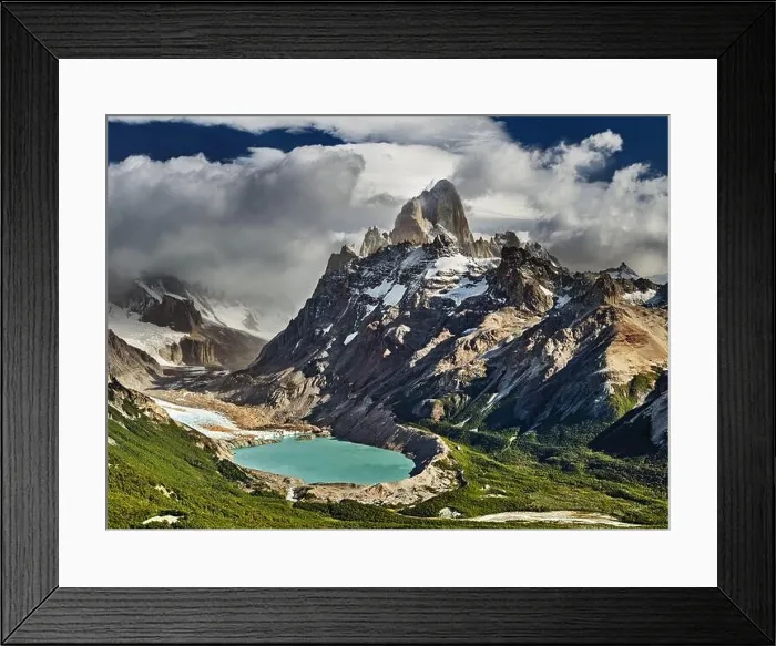 Framed Print : Mount Fitz Roy and laguna Torre, Los Glaciares National Park, Patagonia, Argentina