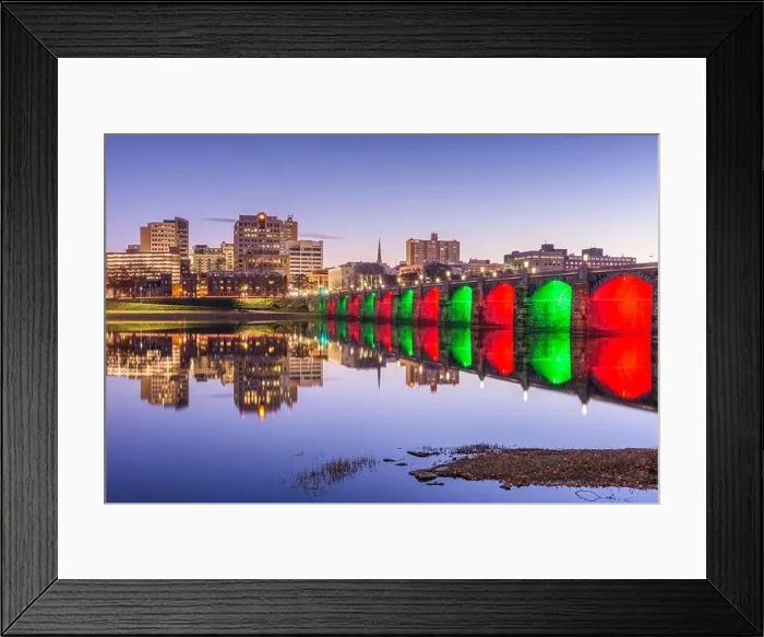 Framed Print : Harrisburg, Pennsylvania, USA skyline on the Susquehanna River at night Framed Print : Harrisburg, Pennsylvania, USA skyline on the Susquehanna River at night