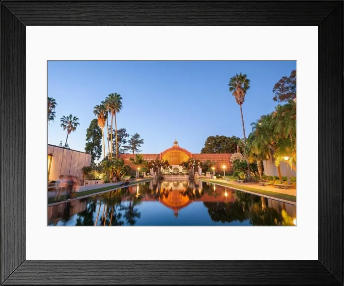 Framed Print : Historic architecture in San Diego, California, USA at dusk Framed Print : Historic architecture in San Diego, California, USA at dusk