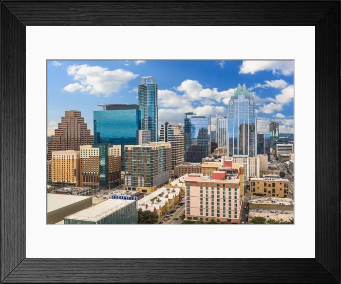 Framed Print : Austin, Texas, USA downtown city skyline Framed Print : Austin, Texas, USA downtown city skyline