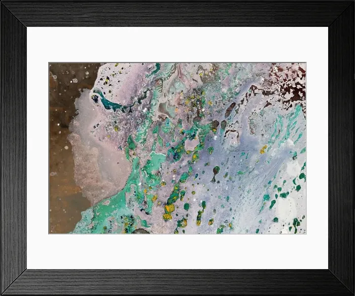 Framed Print : Oil painting texture. Abstract background. Water stream Framed Print : Oil painting texture. Abstract background. Water stream