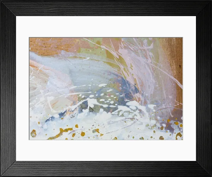 Framed Print : Abstract painting with oil paints on canvas, bright colors Framed Print : Abstract painting with oil paints on canvas, bright colors