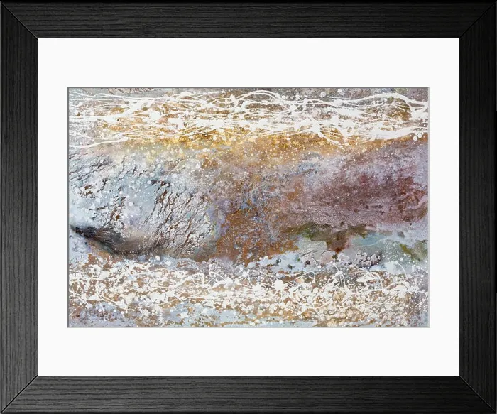 Framed Print : Abstract background, various pigments and dyes create a rich texture Framed Print : Abstract background, various pigments and dyes create a rich texture