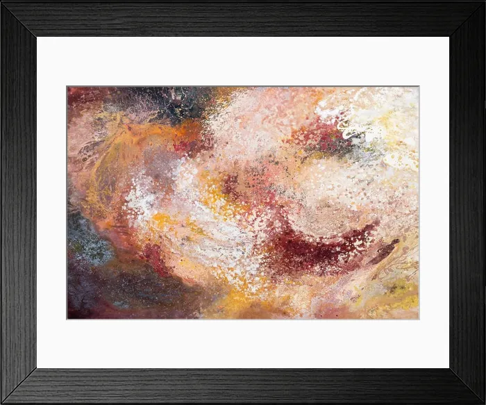 Framed Print : Painted canvas as background. Art is painted by photographer Framed Print : Painted canvas as background. Art is painted by photographer
