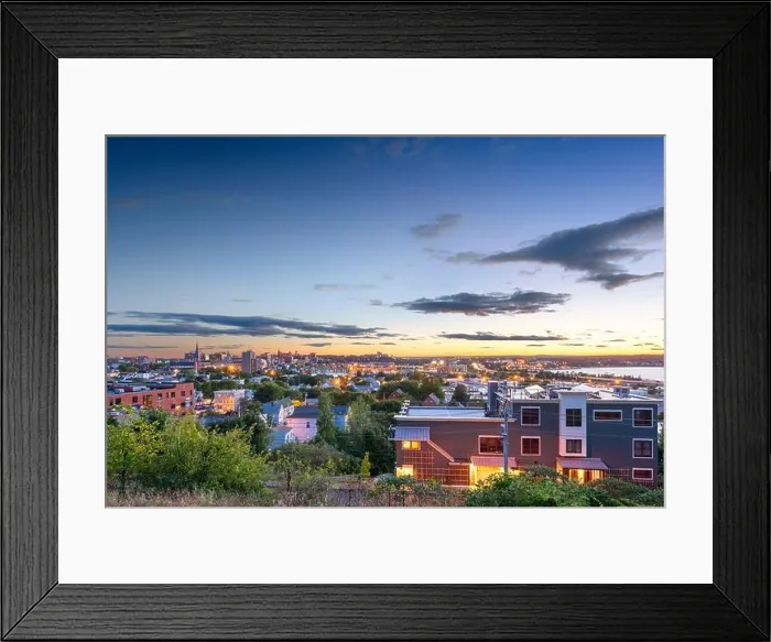 Framed Print : Portland, Maine, USA downtown skyline Framed Print : Portland, Maine, USA downtown skyline