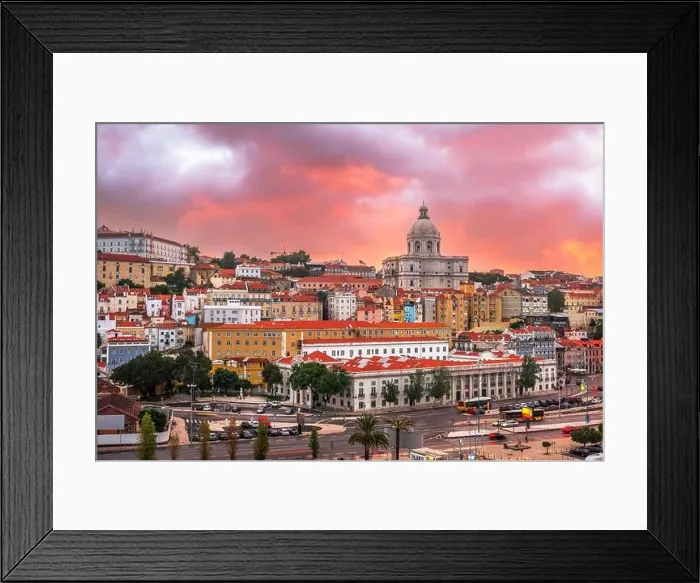 Framed Print : Lisbon, Portugal twilight cityscape Framed Print : Lisbon, Portugal twilight cityscape