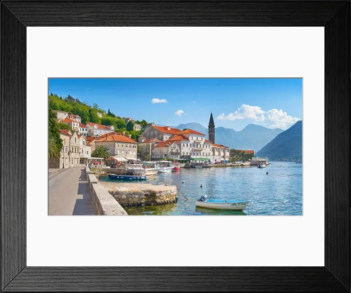 Framed Print : Perast, Montenegro