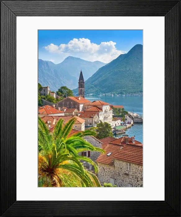 Framed Print : Montenegro, Perast, Kotor Bay Framed Print : Montenegro, Perast, Kotor Bay