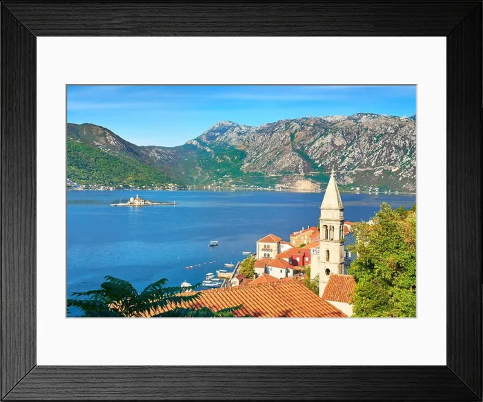 Framed Print : St. Nicholas belltower, Perast balkan village, Kotor Bay, Montenegro Framed Print : St. Nicholas belltower, Perast balkan village, Kotor Bay, Montenegro